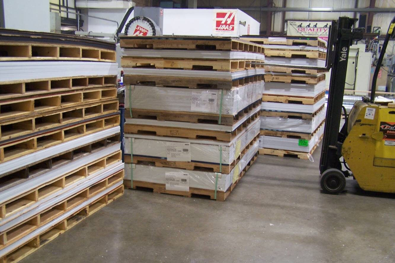 LARGE INVENTORY OF PLASTIC SHEETS